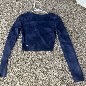 Lululemon Wunder Train Crop Long Sleeve Shirt